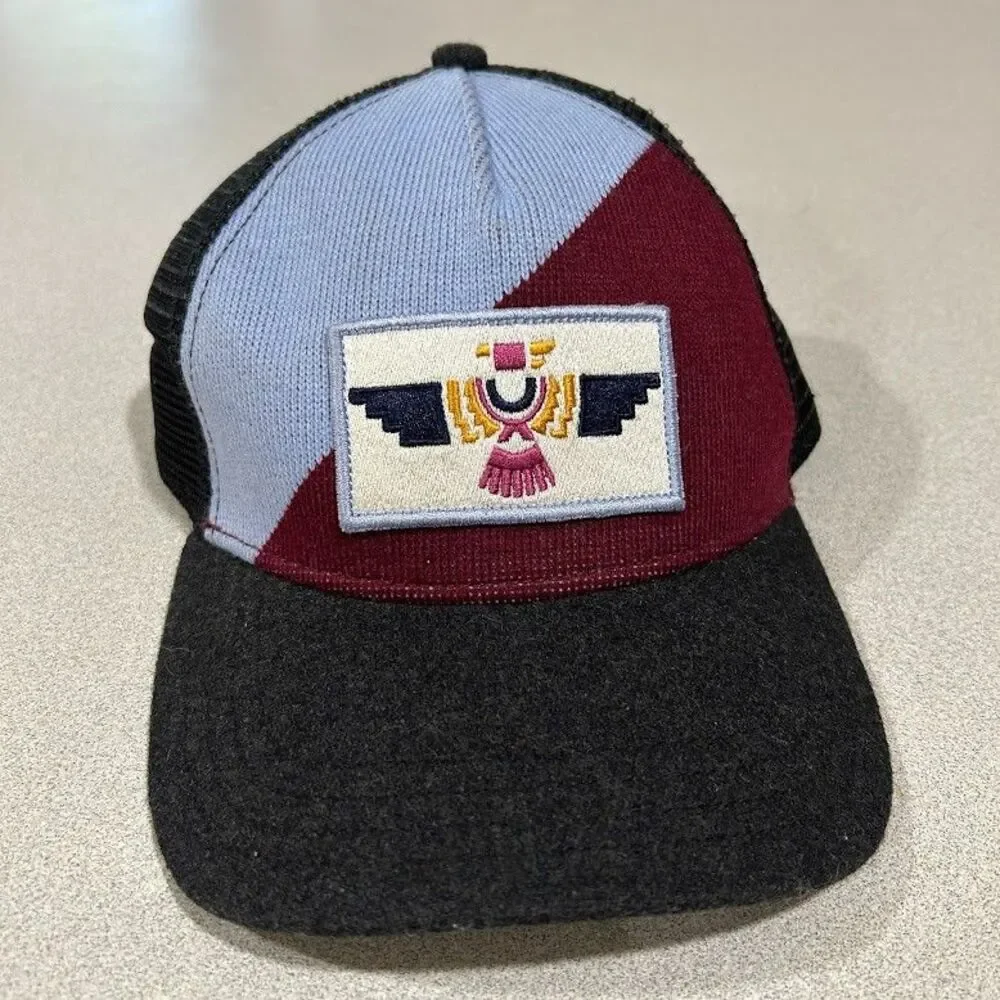 Pistil Womens Trucker Hat Aztec Bird Wool Blend Adjustable Snapback Cap